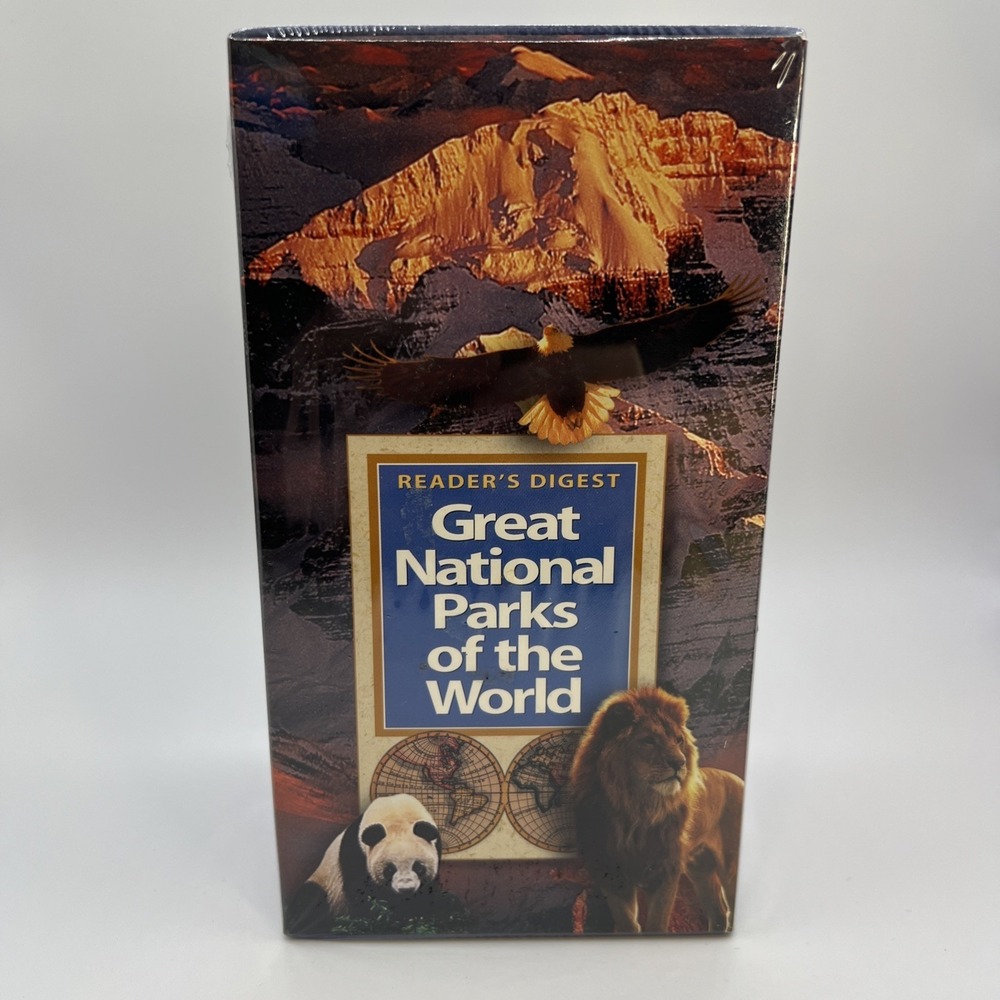 Great National Parks of the World VHS 3-Tape Set Reader's Digest Travel (SEALED)